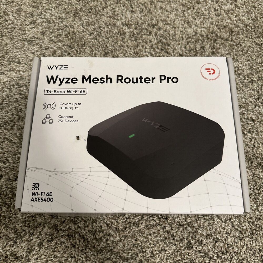 Wyze AXE5400 Tri-Band Wi-Fi 6E Mesh Router Pro – Whole-Home Coverage (1-Pack)